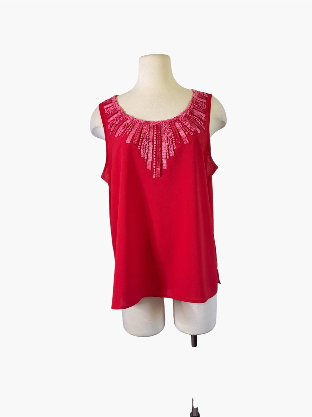 Chico's Red Scoop Neck Tank
